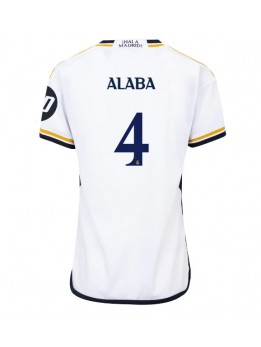 Real Madrid David Alaba #4 Heimtrikot für Frauen 2023-24 Kurzarm